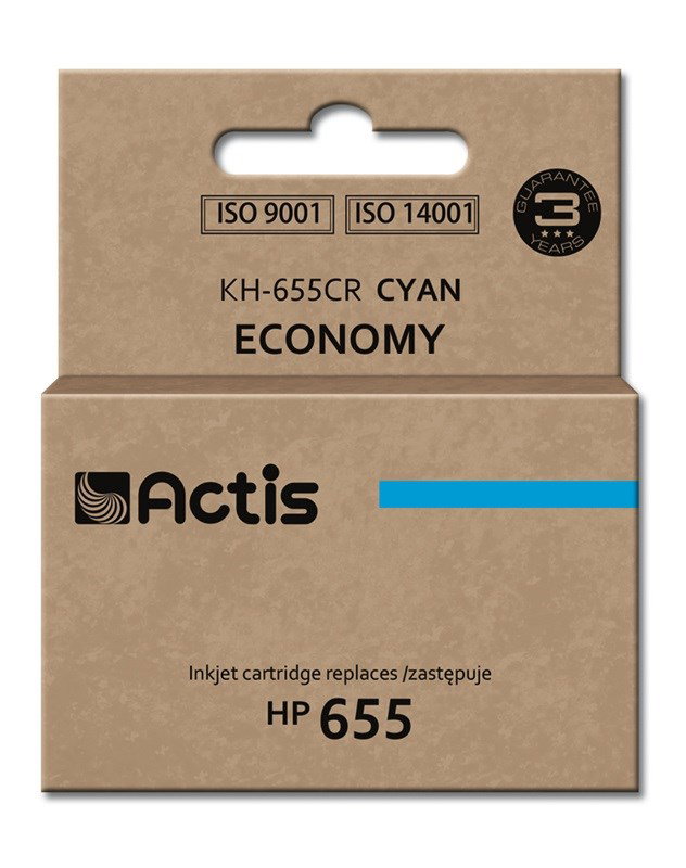 Actis KH-655CR ink (replacement for HP 655 CZ110AE; Standard; 12 ml; cyan)