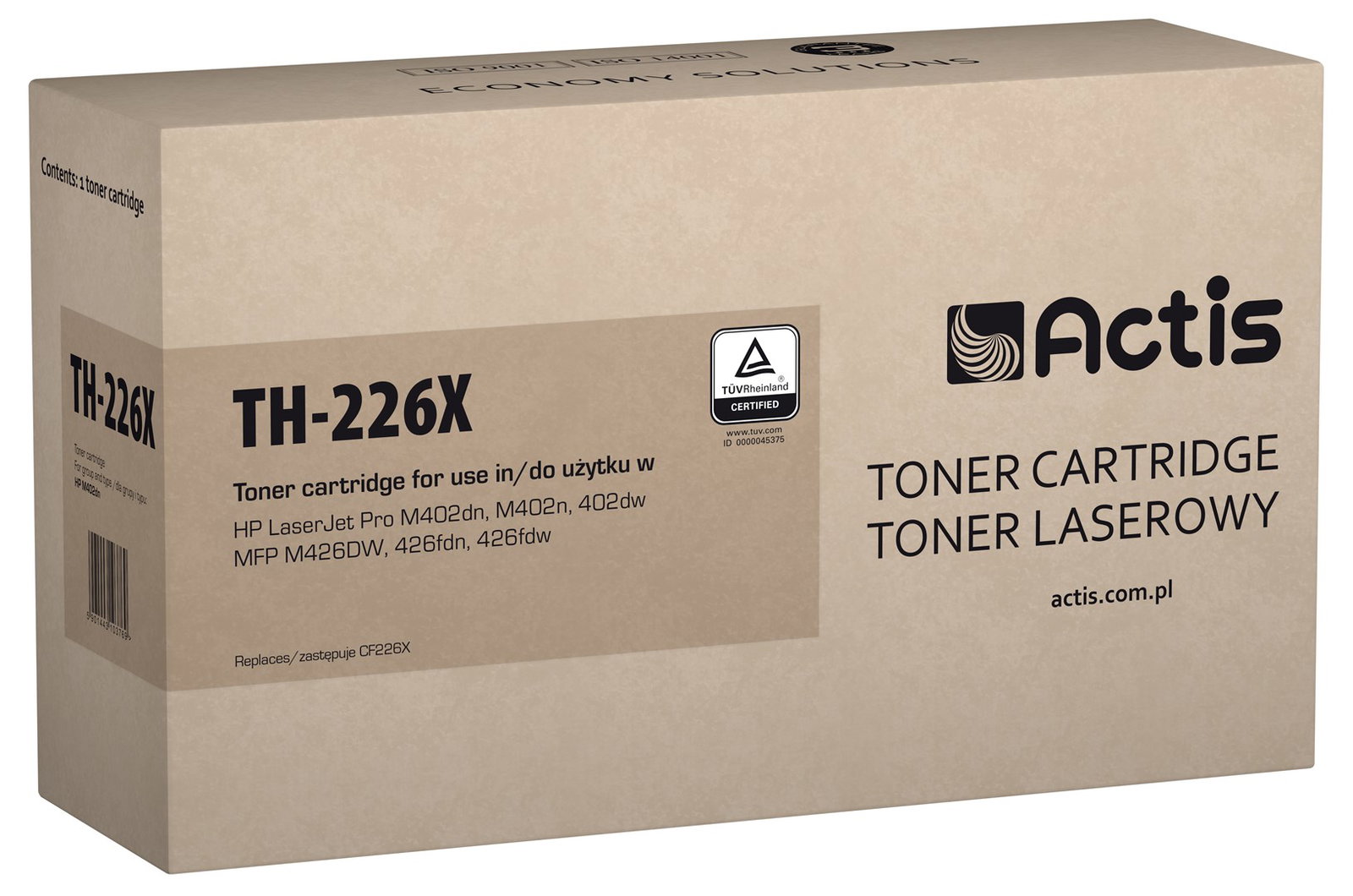 Actis TH-226X Toner (replacement for HP 226X CF226X; Standard; 9000 pages; black)