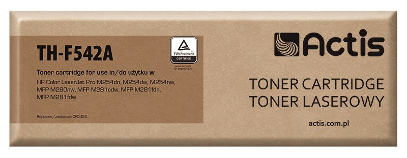 Actis TH-F542A toner (replacement for HP 203A HP203A CF542A; Standard; 1300 pages; yellow)
