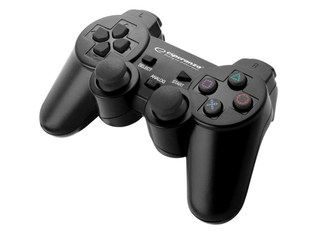 Esperanza EGG107K Gaming Controller Gamepad PC,Playstation 3 Analogue Digital USB 2.0 Black
