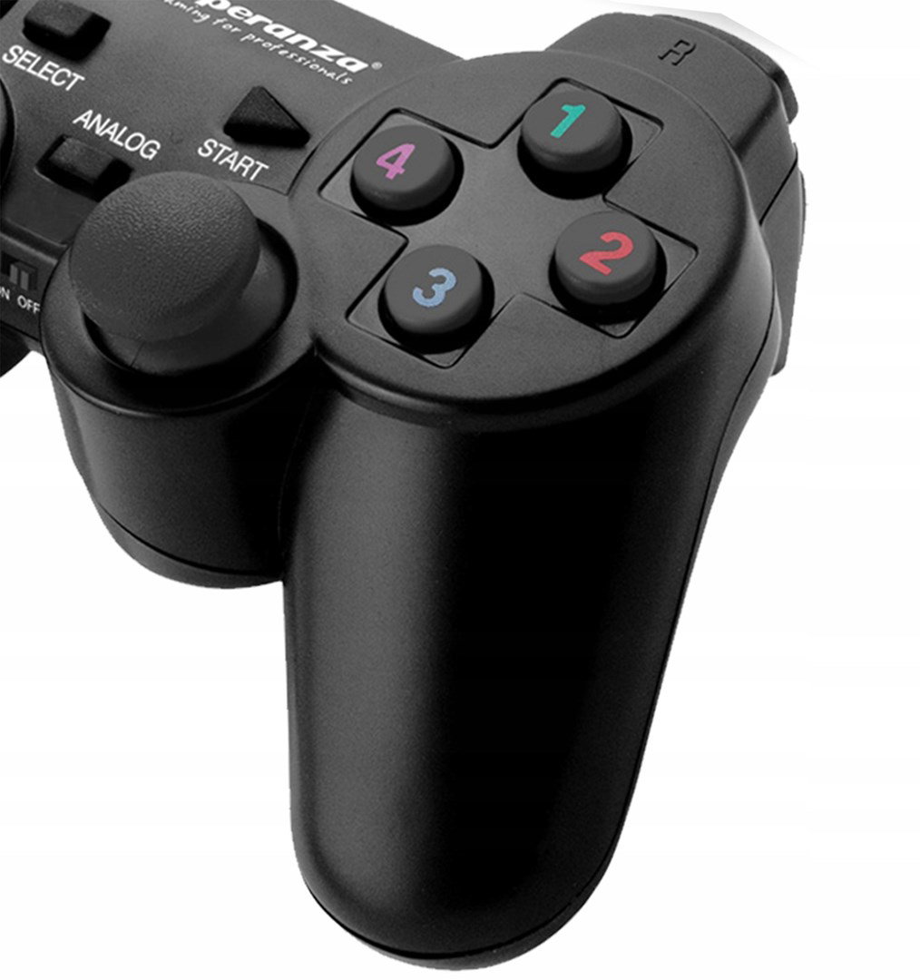 Esperanza EGG108K Gaming Controller Black USB 2.0 Gamepad Analogue Digital PC, Playstation 3