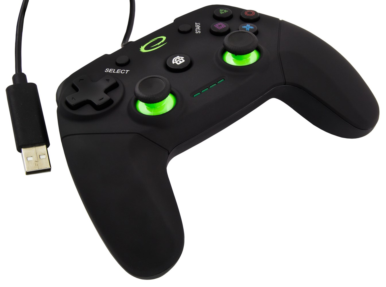 Esperanza EGG110K Gaming Controller Gamepad PC,Playstation 3 Analogue Digital USB 2.0 Black