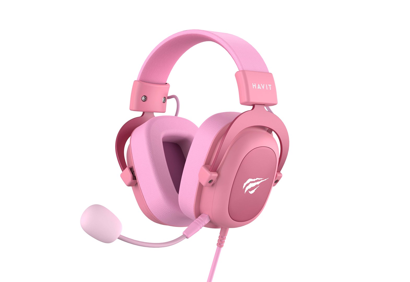 Havit H2002d Headset Wired Head-band Gaming Pink