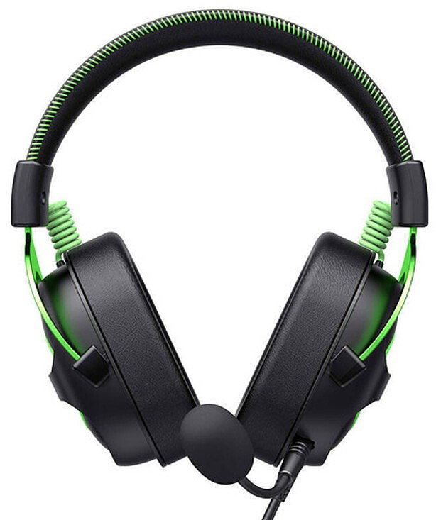 Havit H2002E - gaming headphones, black and green