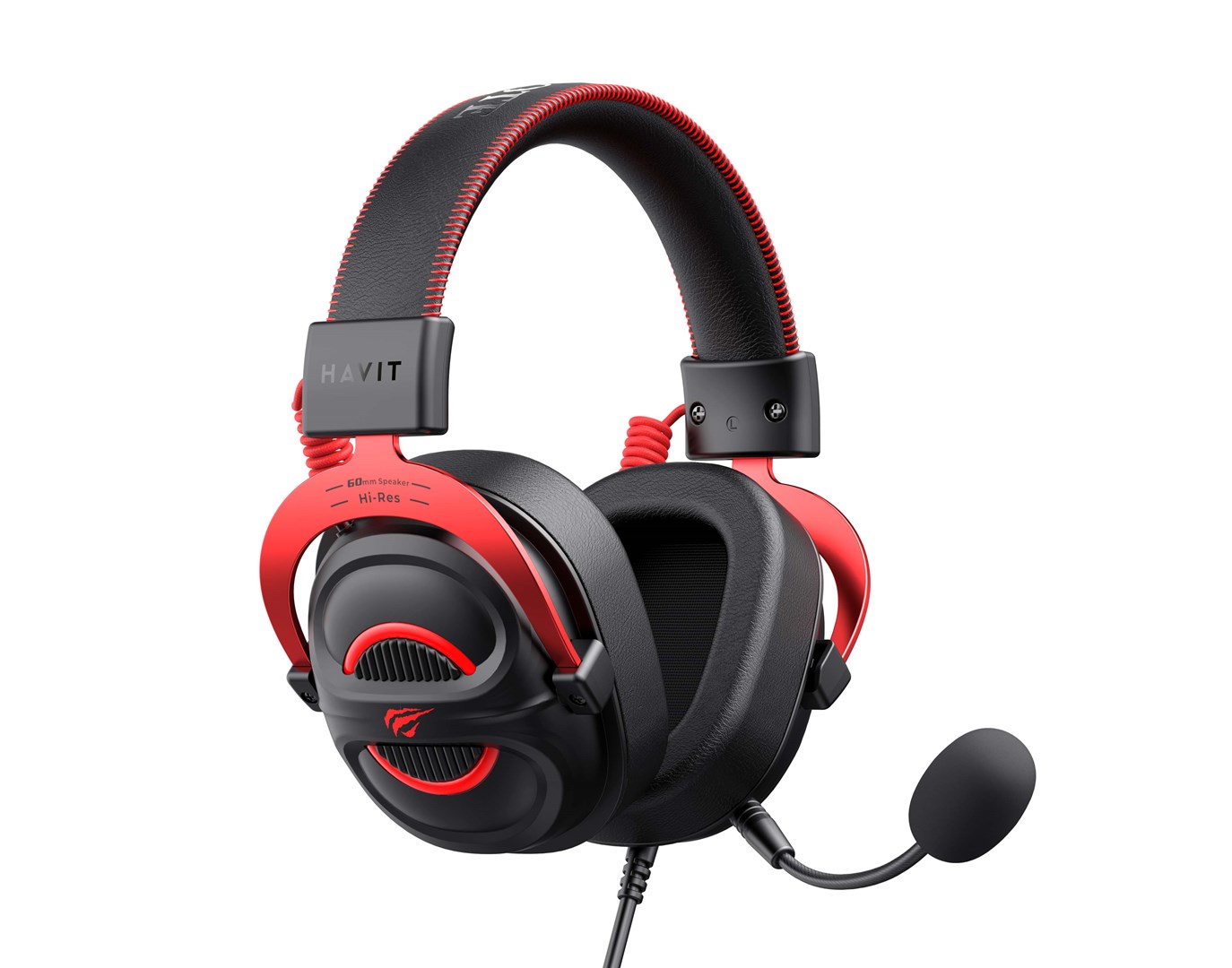 Havit H2002E Pro Headset Wired Head-band Gaming Black, Red