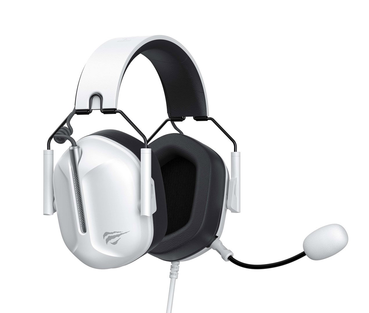 Havit H2033D - gaming headphones, white/black