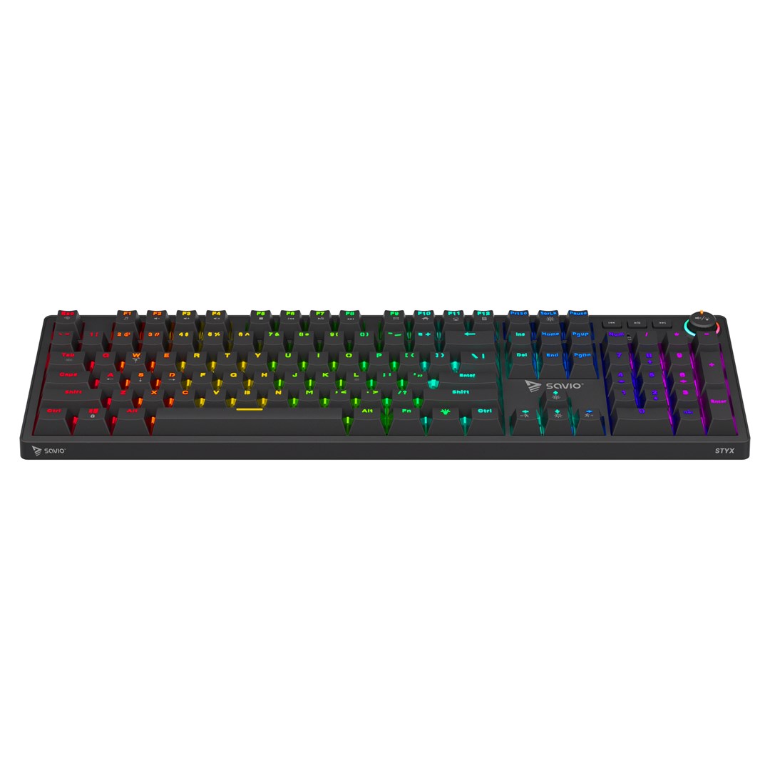 Savio STYX Outemu Blue, Hot Swap, RGB keyboard Gaming