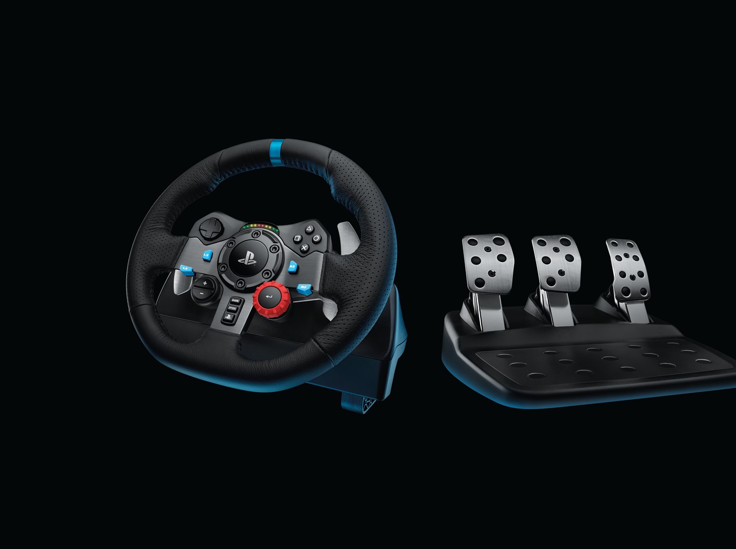 Logitech G G29 Steering wheel + Pedals Playstation 3,PlayStation 4 Analogue USB 2.0 Black