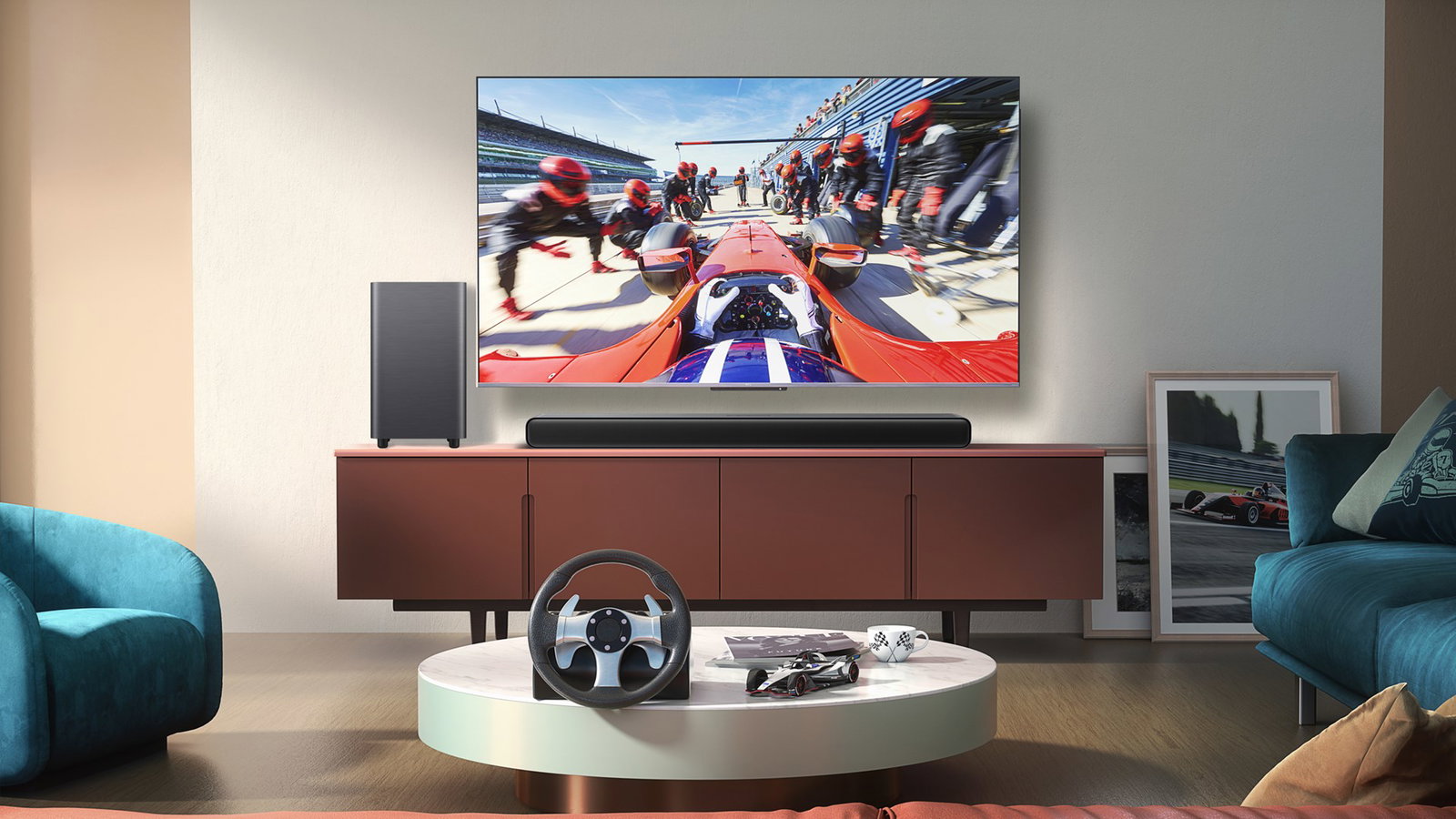 TCL S S55H Class 2.1 Channel Sound Bar with Dolby Atmos, Wireless Subwoofwer, and Bluetooth Music Streaming