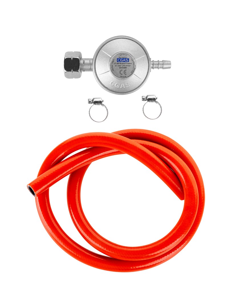 TEESA BBQ GAS REGULATOR FOR BARBECUE (HOSE, BANDS)