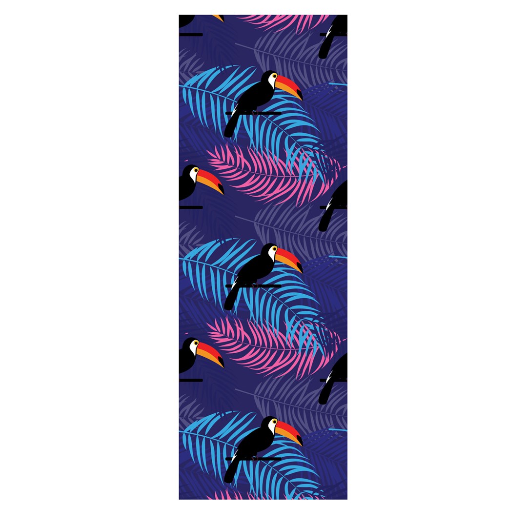 GreenBlue GB183 Classic Beech Deck Chair with Toucan Print