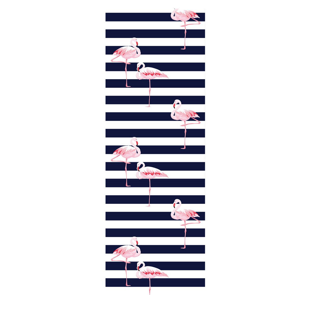 GreenBlue GB183 Classic Beech Deck Chair with Flaming Print