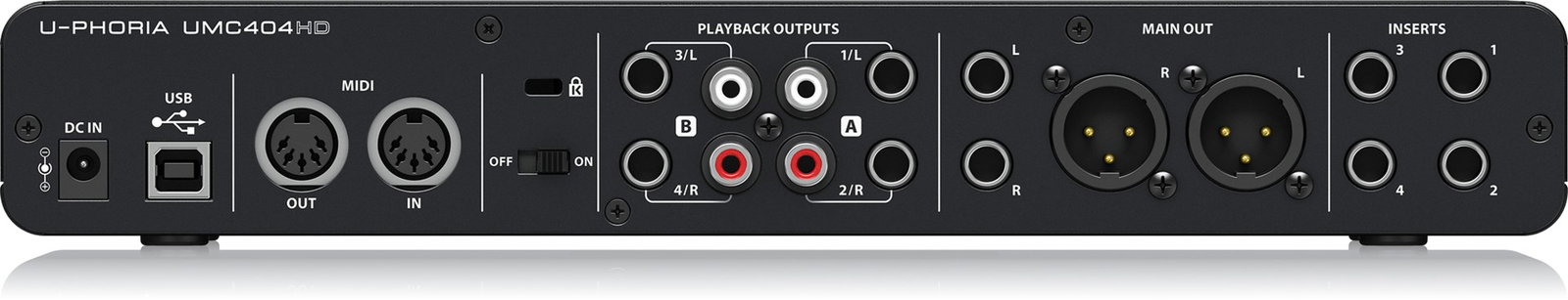 Behringer UMC404HD recording audio interface