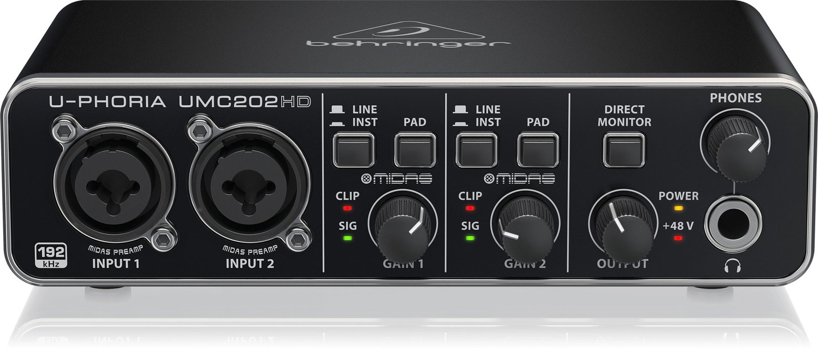Behringer UMC202HD recording audio interface