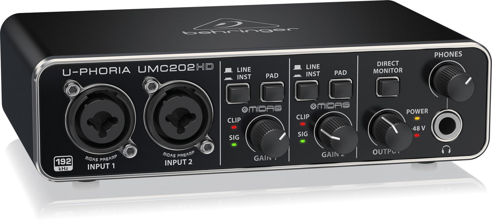 Behringer UMC202HD recording audio interface