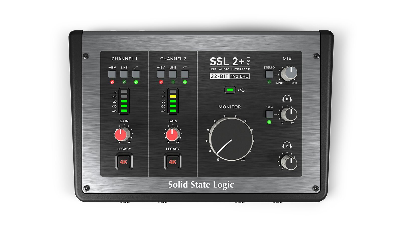 Solid State Logic SSL2+ MKII - Interfaz de audio USB-C 2x2