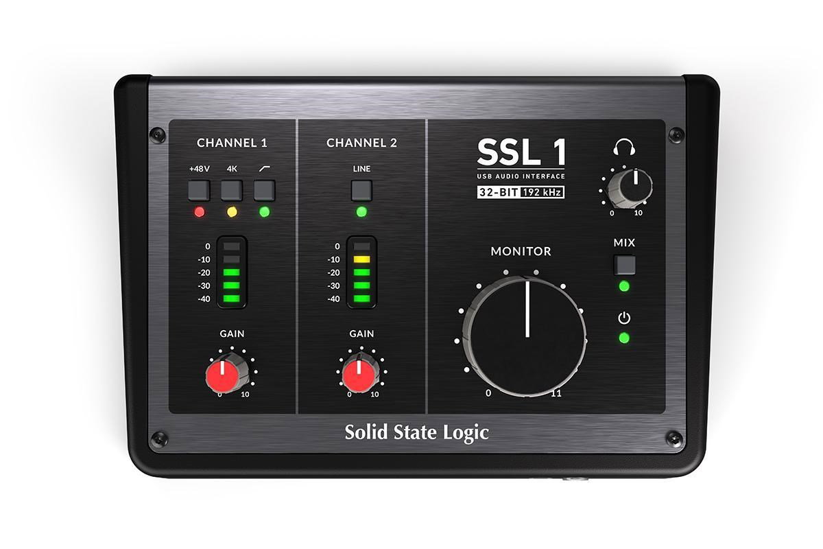 Solid State Logic SSL 1 - USB-C audio interface with 2 inputs and 2 outputs
