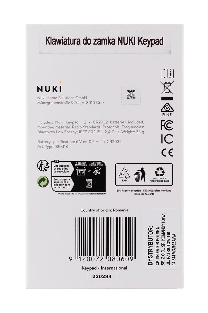Nuki 9120072080609 smart lock Smart door lock