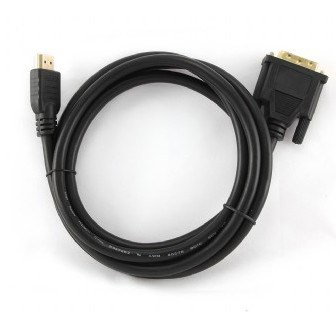 Gembird 1.8m, HDMI/DVI, M/M DVI-D Black