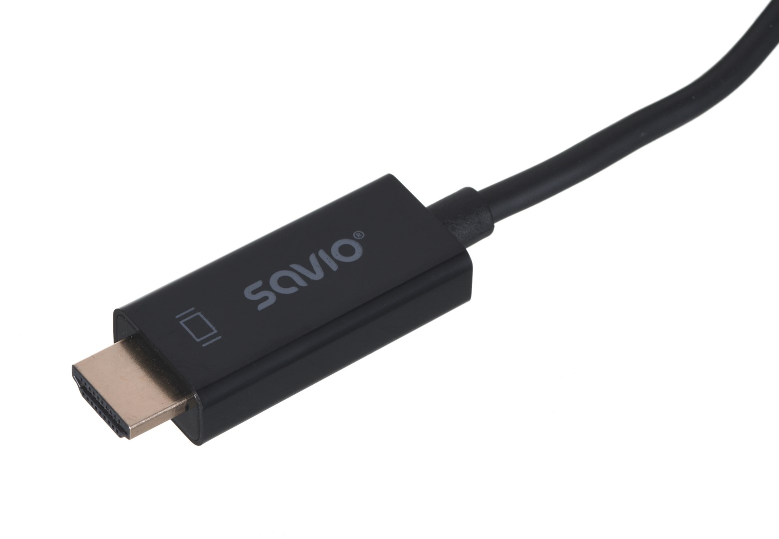 Savio CL-56 video cable adapter 1.5 m DisplayPort HDMI Type A (Standard) Black