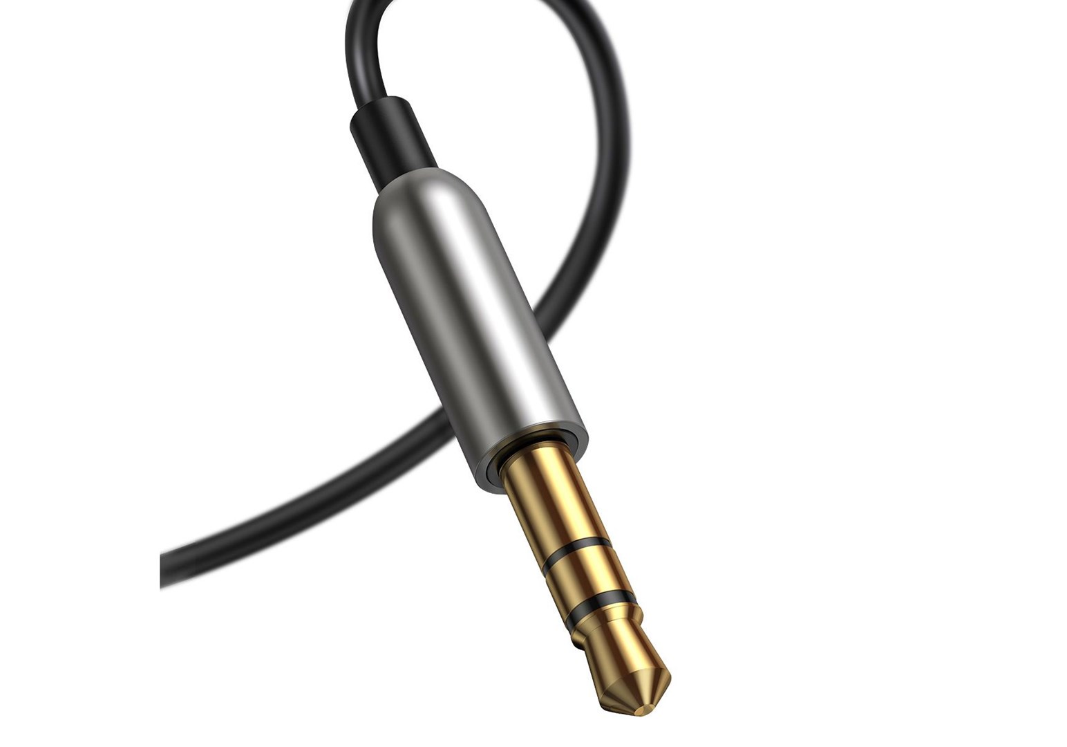 Baseus CABA01-01 audio cable 0.5 m 3.5mm USB Type-A Black