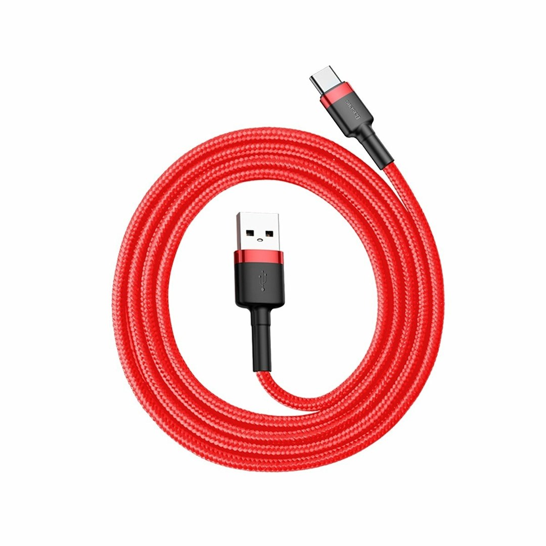 Baseus 6953156278219 mobile phone cable Red 1 m USB A USB C