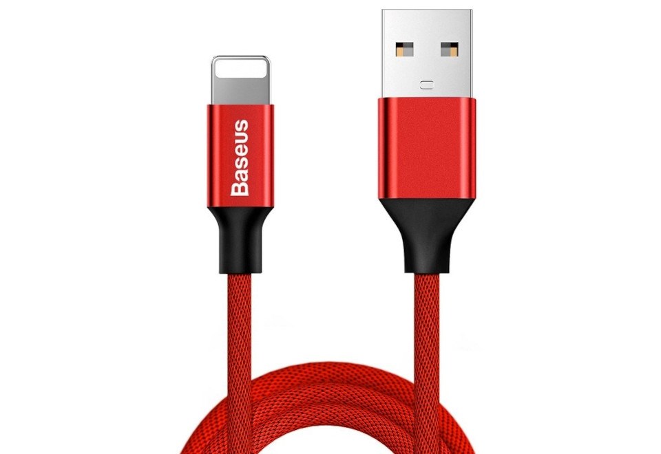 Cable Baseus Yiven Lightning - USB-A 180 cm (red)