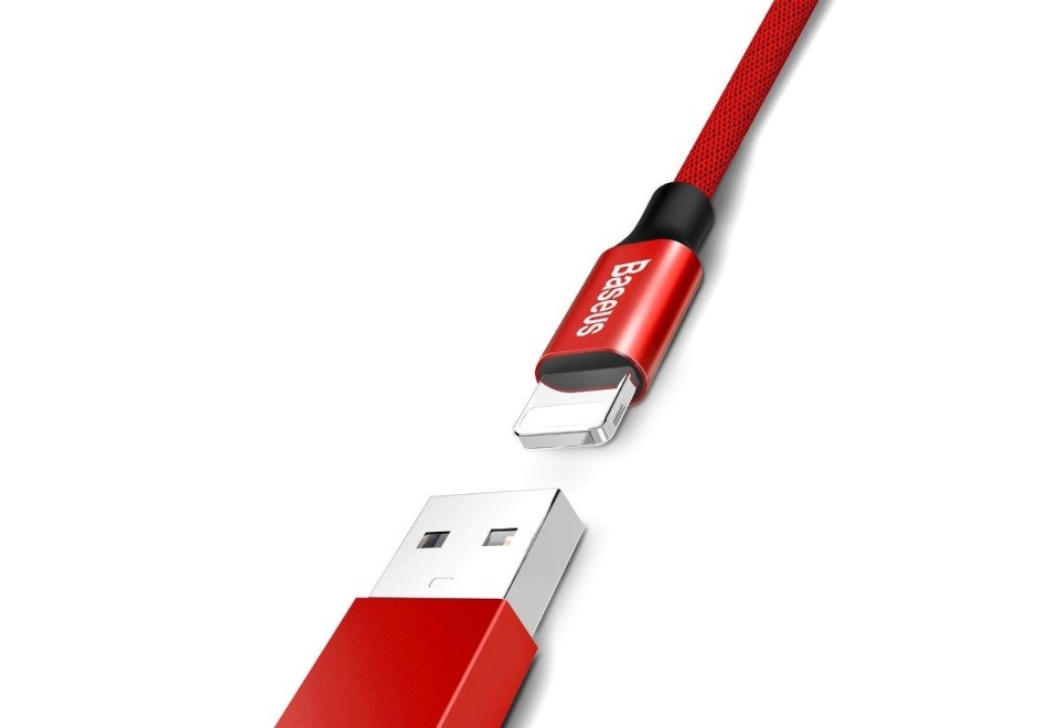 Cable Baseus Yiven Lightning - USB-A 180 cm (red)