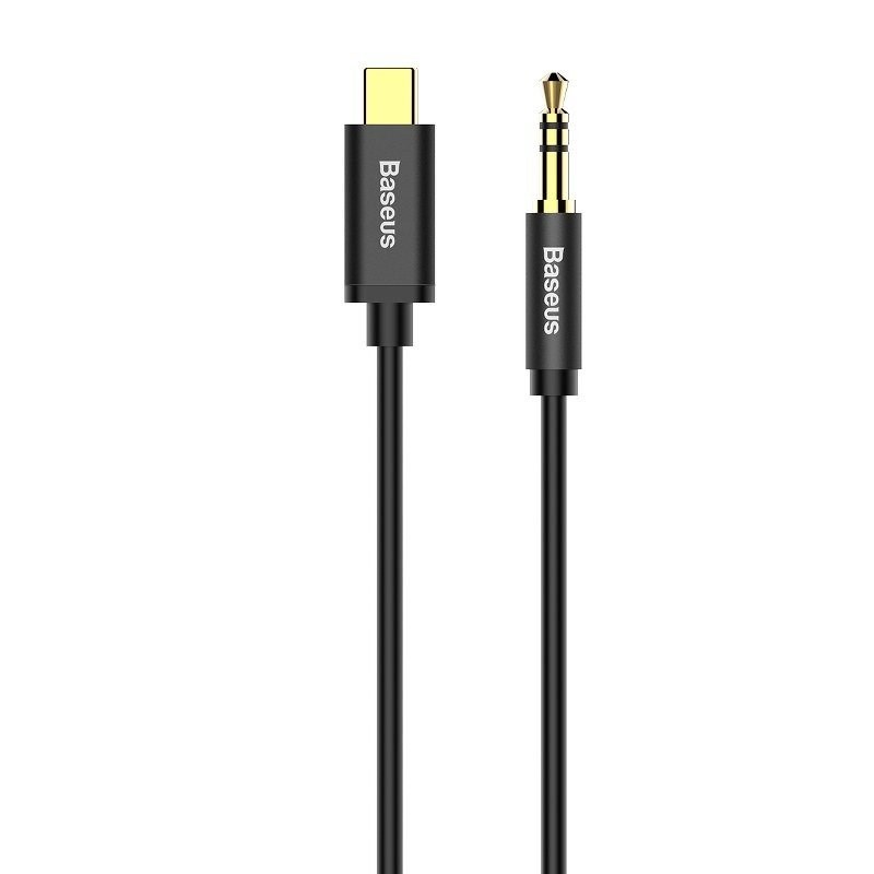 USB-C to 3.5mm mini jack audio cable Baseus Yiven 1.2m (black)