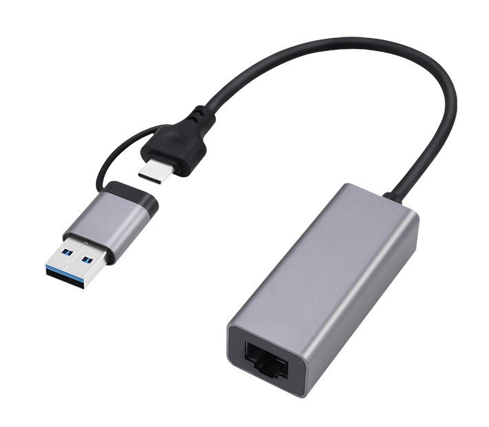 Gembird A-USB3AC-LAN2G-01 USB 2.5G Gigabit network adapter, space grey