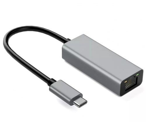 IBox IACRJ Aluminum RJ45 to USB Type-C adapter 10/100/1000 Mb/s