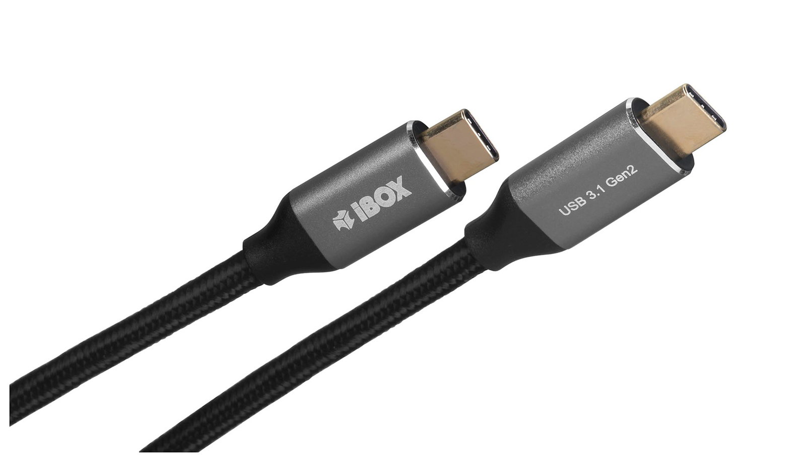 I-BOX USB C/USB C, 1 m USB cable 3.2 Gen 2 (3.1 Gen 2) Black