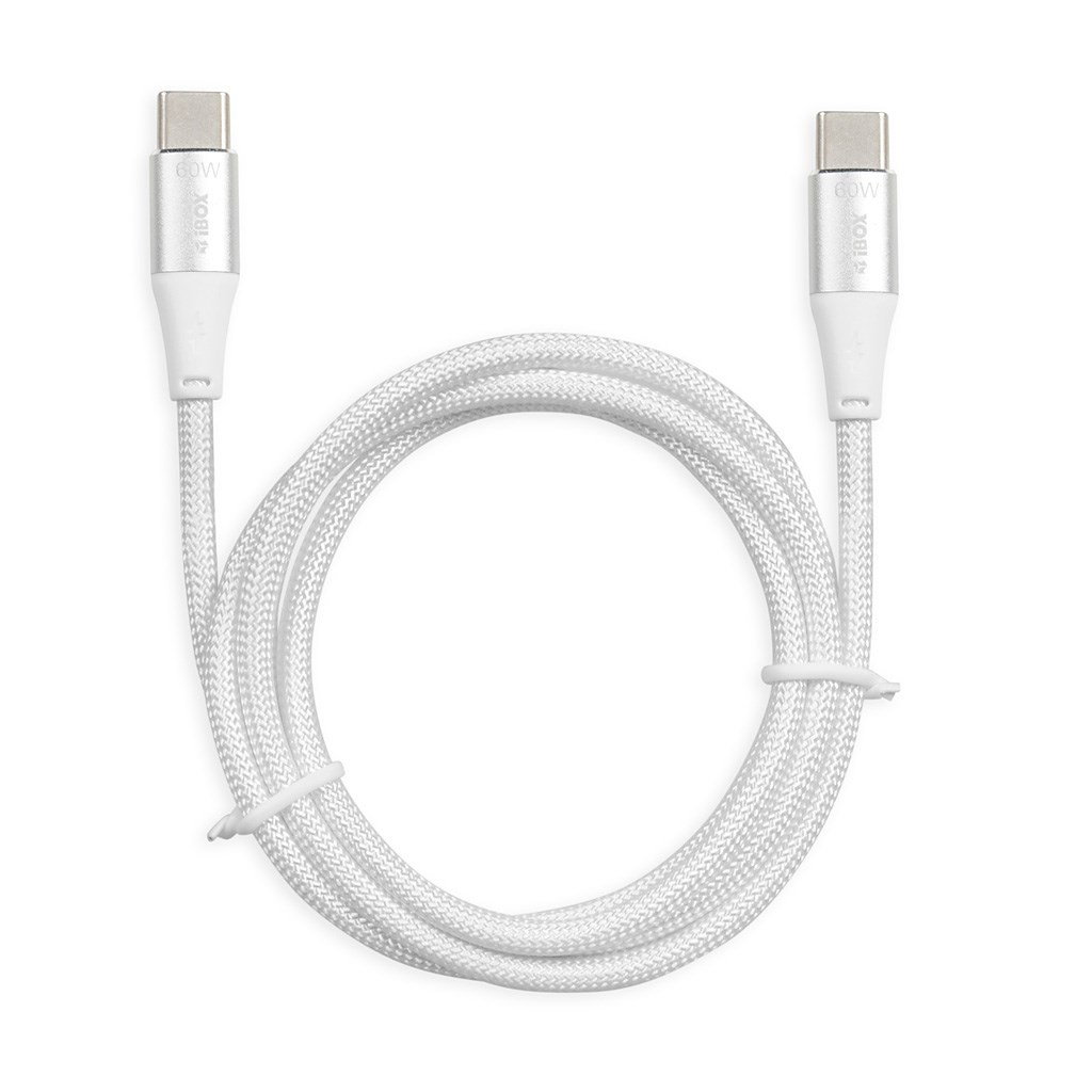 iBOX IKUTC USB-C cable 60W 1m White