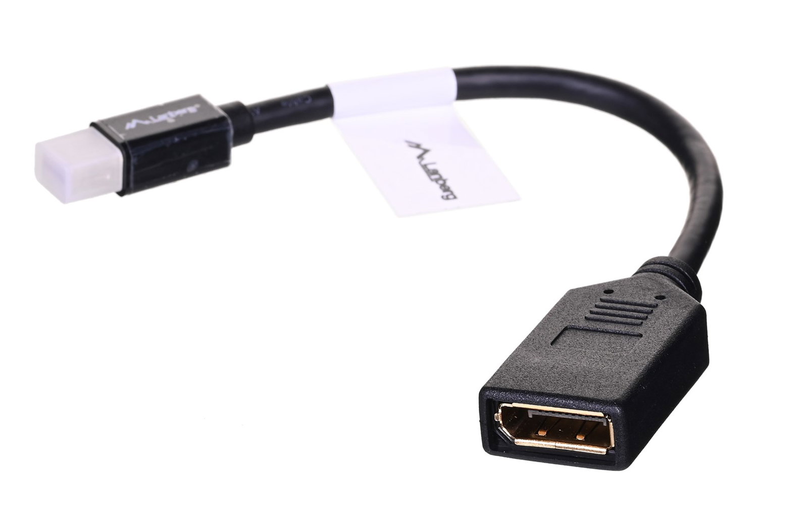 Lanberg AD-0003-BK DisplayPort cable 0.12 m Mini DisplayPort Black