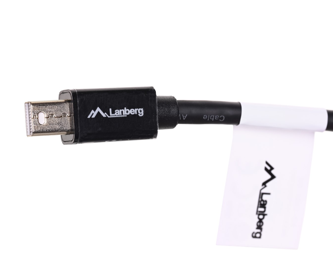 Lanberg AD-0003-BK DisplayPort cable 0.12 m Mini DisplayPort Black