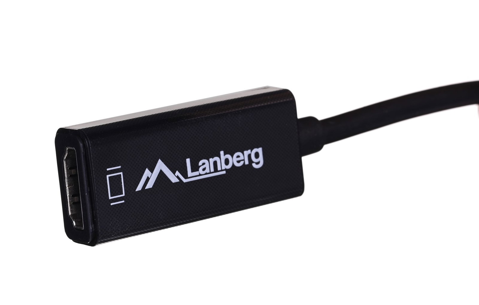 Lanberg AD-0005-BK video cable adapter 0.2 m Mini DisplayPort HDMI Type A (Standard) Black