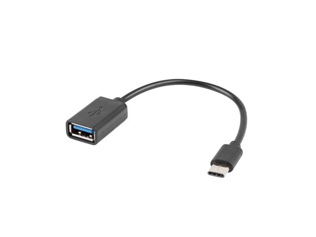 Lanberg AD-OTG-UC-01 USB cable USB 2.0 0.15 m USB A USB C Black