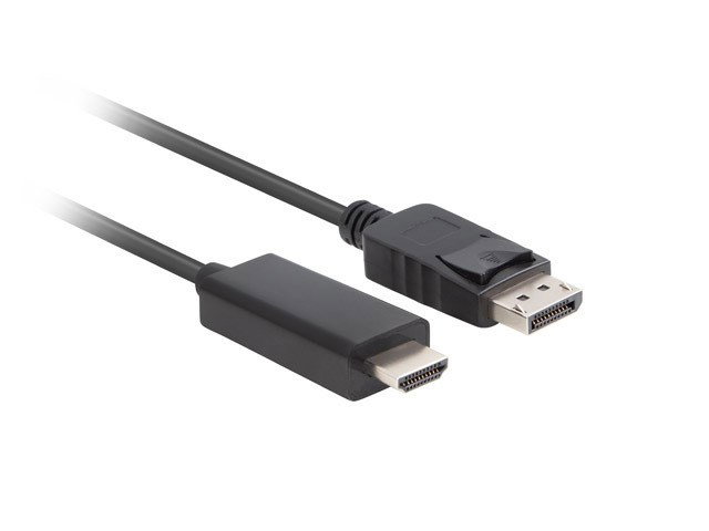 Lanberg CA-DPHD-11CC-0018-BK cable gender changer DisplayPort HDMI Black