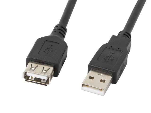 Lanberg CA-USBE-10CC-0007-BK USB cable USB 2.0 0.7 m USB A Black