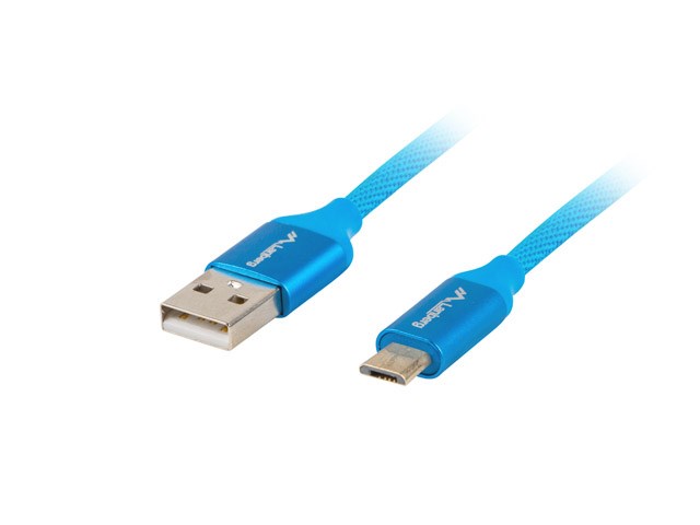 LANBERG CABLE USB 2.0 MICRO-B (M) - A (M) 1M QC