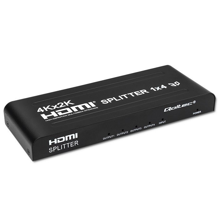 Qoltec 51798 Active HDMI Splitter 4 x HDMI 4K x 2K 3.4Gb/s