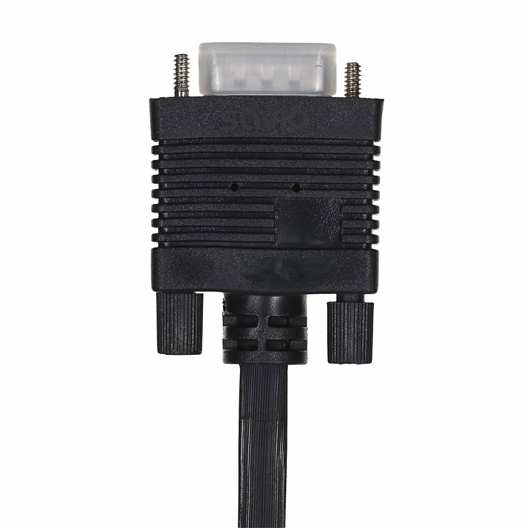 Savio Cl-202 VGA cable 1.8 m VGA (D-Sub) Black