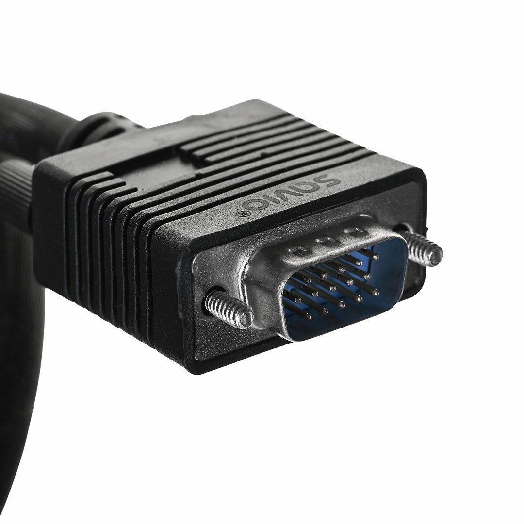 Savio Cl-202 VGA cable 1.8 m VGA (D-Sub) Black
