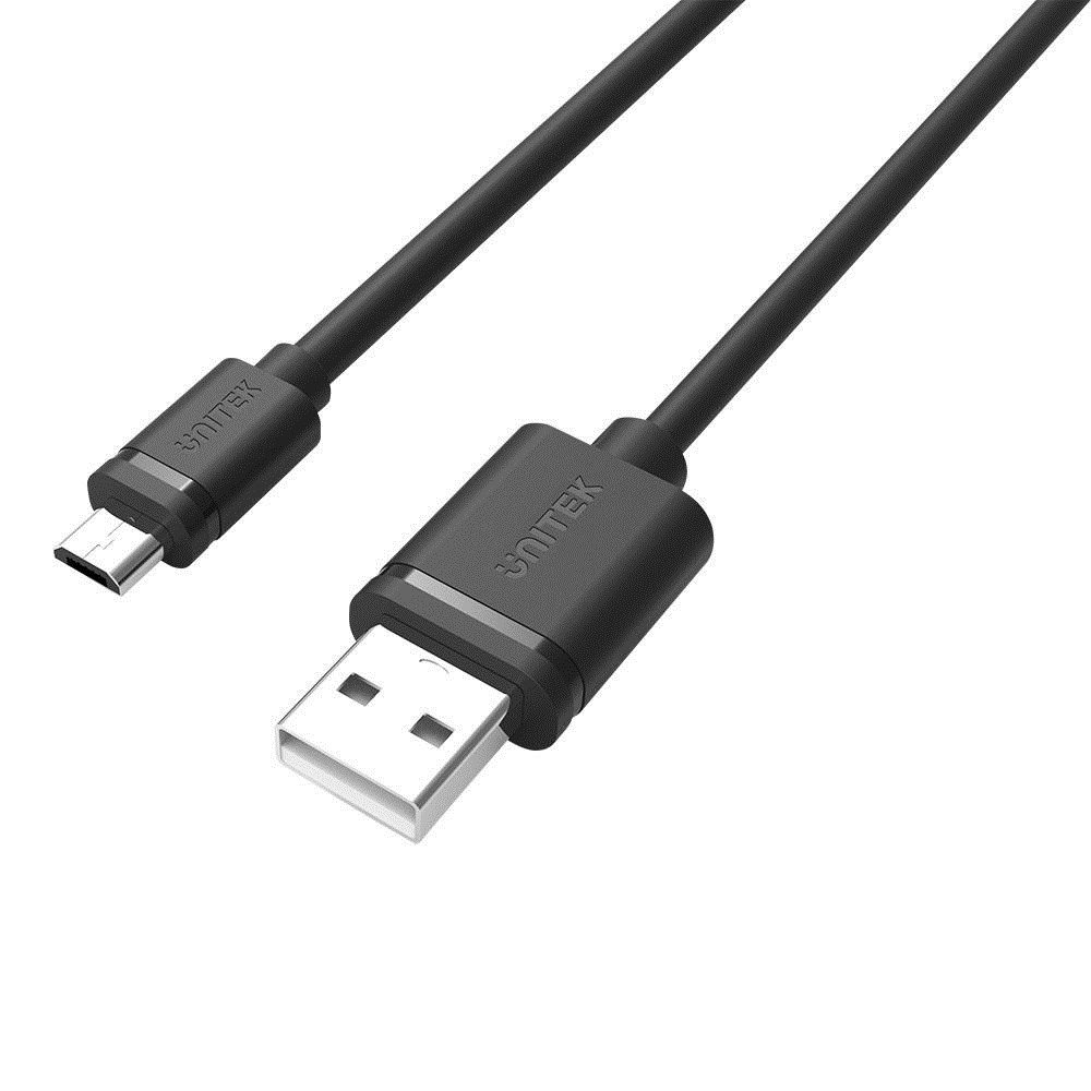 UNITEK Y-C434GBK USB cable USB 2.0 1.5 m USB A Micro-USB B 0.48 Gbit/s Black
