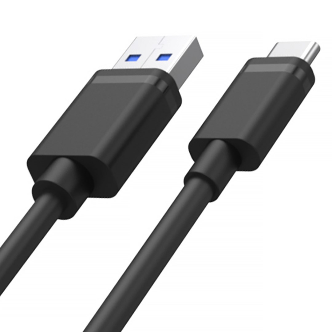 UNITEK KABEL USB USB-A USB-C 50CM, Y-C481BK BLACK