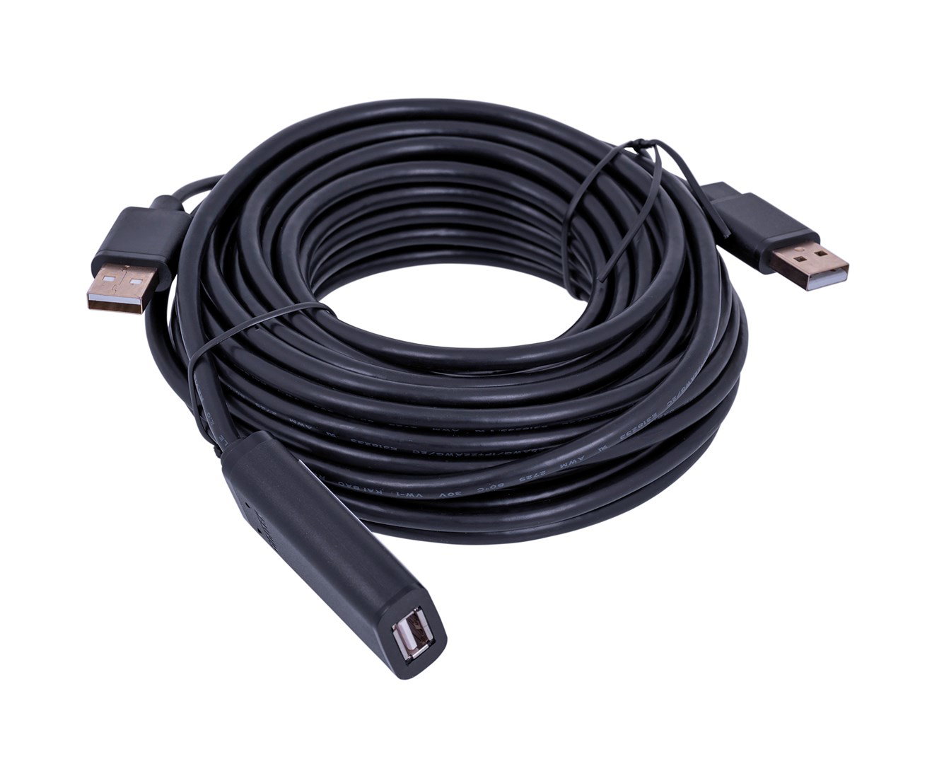 UNITEK Y-278 USB cable USB 2.0 10 m 2 x USB A USB A Black