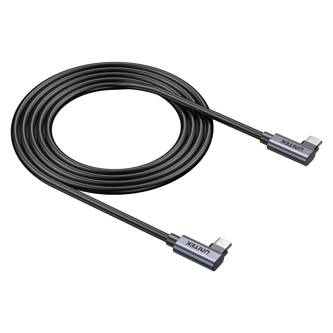 UNITEK C14147ABK01-0.5M - USB C 90/90 PD 100W M/M 1M