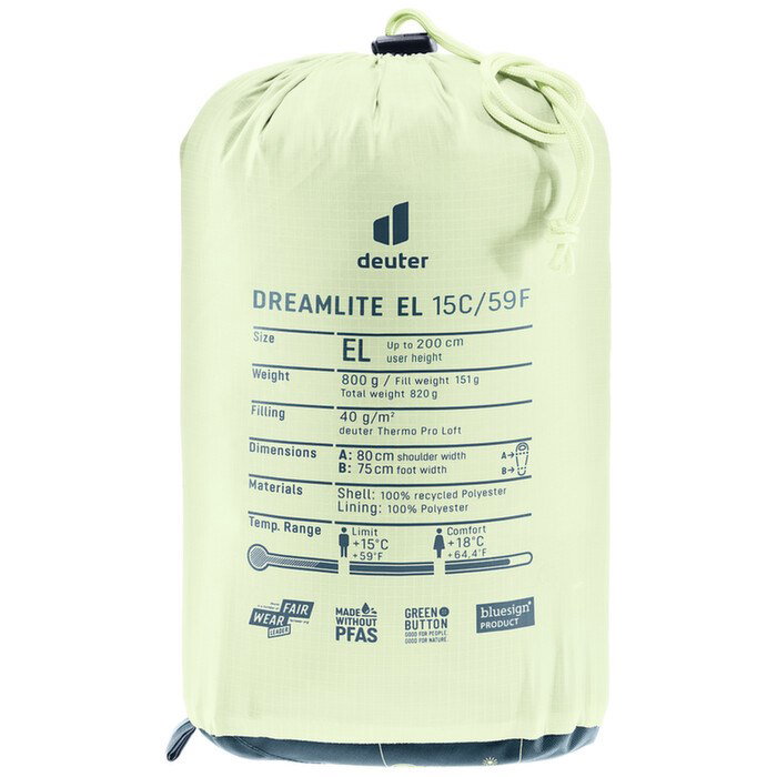 DEUTER DREAMLITE 15C/59 F Sleeping Bag blue