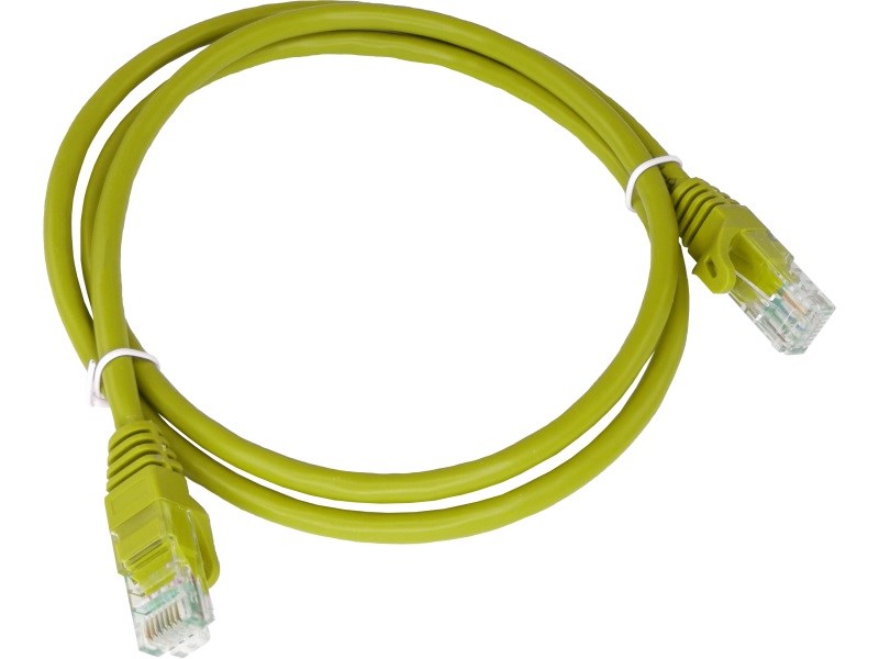 Alantec KKU5CZA1 networking cable Yellow 0.25 m Cat5e U/UTP (UTP)