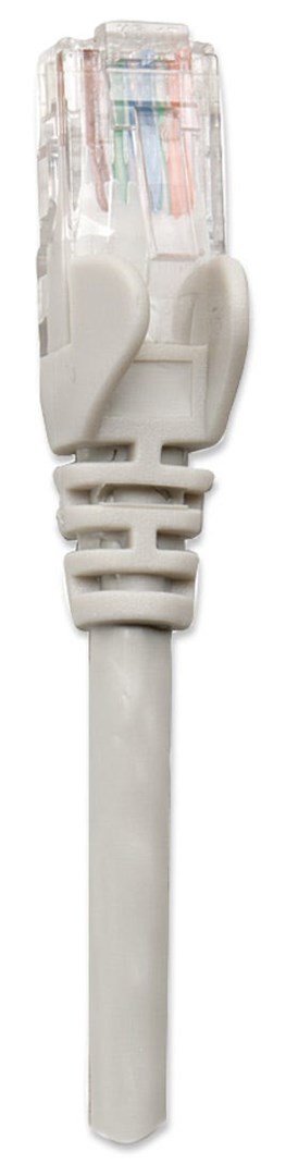 Intellinet Network Patch Cable, Cat5e, 3m, Grey, CCA, U/UTP, PVC, RJ45, Gold Plated Contacts, Snagless, Booted, Lifetime Warranty